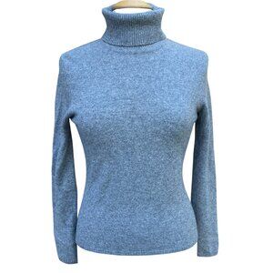 Vintage Cashmere Turtleneck Sweater Quiet Luxury Capsule Minimalist Old Money-M